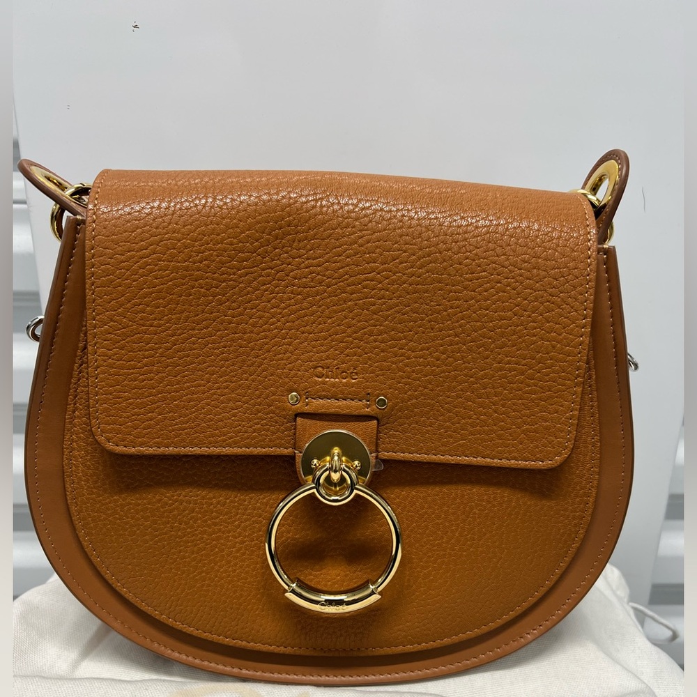 Chloe large Tess saddle leather bag